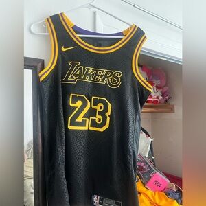 Los Angeles Lakers LeBron James Nike Black Mamba City Edition Swingman